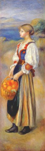 Girl with a basket of oranges 1889